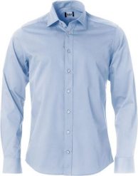 Clique Clark koszula z długim rękawem 100% bawełna regular fit – light blue. Niebieskie koszule CLIQUE, m, bez wzorów, z bawełny, bez kołnierzyka, bez ramiączek. Za 211.81 zł.