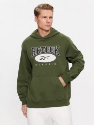 Reebok Bluza Archive Essentials II0689 Zielony Regular Fit. Zielone bluzy Reebok, m, bez wzorów, z syntetyku, bez kaptura. Za 239.99 zł.