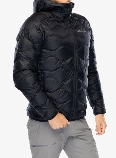 Kurtka puchowa Peak Performance Helium Down Hood Jacket. Czarne kurtki Peak Performance, l, bez wzorów, z materiału, bez kaptura. Za 934.99 zł.