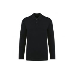 Koszulka polo z długim rękawem suprima Kariban Premium. Czarne bluzki z długim rękawem KARIBAN, m, bez wzorów, z bawełny, bez kołnierzyka, bez ramiączek. Za 180.00 zł.