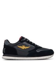 Aeronautica Militare Sneakersy SC0288UCT03545 Czarny. Czarne buty sportowe casual Aeronautica Militare, bez wzorów, ze skóry, bez zapięcia. Za 434.99 zł.