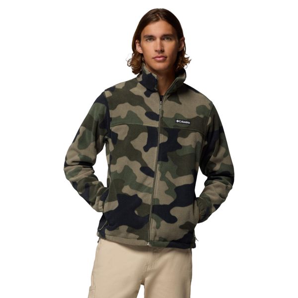 Polar turystyczny męski Steens Mountain Printed Jacket. Zielone bluzy z polaru Columbia, m, bez wzorów, z polaru, bez kaptura. Za 249.99 zł.