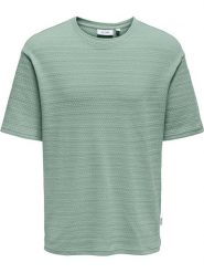 ONLY & SONS Koszulka "Givo" w kolorze zielonym rozmiar: XL. Zielone bezrękawniki Only & Sons, xl, bez wzorów, z bawełny, bez kołnierzyka, bez ramiączek. Za 65.85 zł.