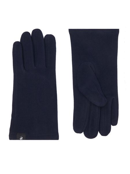 Beverly Hills Polo Club Rękawiczki CWBEO-BHPC-M6-010-AW26 Granatowy. Niebieskie rękawiczki Beverly Hills Polo Club, bez wzorów, z dzianiny. Za 49.99 zł.