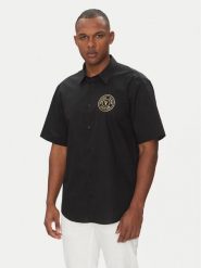 Versace Jeans Couture Koszula 78GALY11 Czarny Regular Fit. Czarne koszule Versace Jeans Couture, m, bez wzorów, z bawełny, bez kołnierzyka, bez ramiączek. Za 599.99 zł.