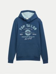 Tom Tailor Bluza 1043292 Niebieski Regular Fit. Niebieskie bluzy Tom Tailor, l, bez wzorów, z syntetyku, bez kaptura. Za 139.99 zł.