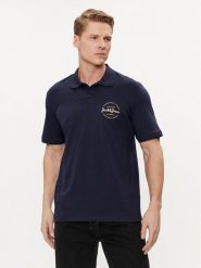 Jack&Jones Polo Forest 12248621 Granatowy Standard Fit. Niebieskie koszulki polo Jack&Jones, m, bez wzorów, z syntetyku, bez kołnierzyka, bez ramiączek. Za 74.99 zł.