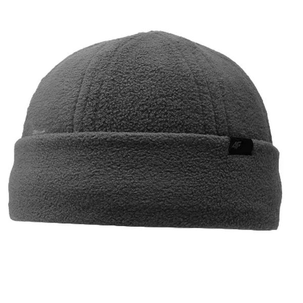Czapka z Mikro-Polaru 4F. Szare czapki zimowe 4F, bez wzorów, z polaru. Za 66.99 zł.