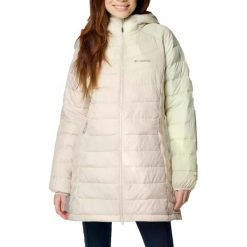 Kurtka COLUMBIA POWDER LITE II MID JACKET Beżowy. Brązowe kurtki Columbia, m, bez wzorów, z syntetyku, bez kaptura. Za 703.73 zł.