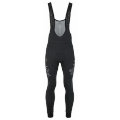 Męskie legginsy kolarskie Kilpi VALLEY-M. Czarne legginsy długie sportowe Kilpi, m, bez wzorów, z dzianiny, z podwyższonym stanem, rowerowe. Za 233.50 zł.