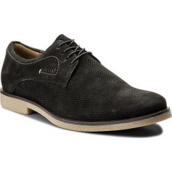 Półbuty LASOCKI FOR MEN MI08-C363-399-03. Czarne eleganckie półbuty Lasocki For Men, bez wzorów, z nubiku, bez obcasa, bez zapięcia. W wyprzedaży za 179.99 zł.