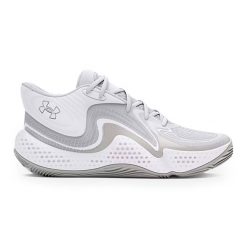 Buty do koszykówki Under Armour Spawn 6. Białe buty do koszykówki Under Armour, bez zapięcia, do koszykówki. Za 379.99 zł.