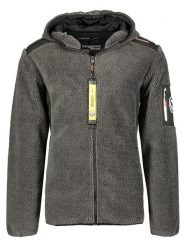 Geographical Norway Kurtka polarowa w kolorze szarym rozmiar: 3XL. Szare kurtki Geographical Norway, xl, bez wzorów, z polaru, bez kaptura. Za 170.95 zł.