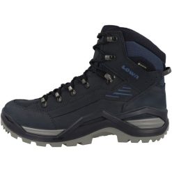 Buty trekkingowe męskie Lowa Renegade Evo Mid Gtx. Niebieskie buty trekkingowe Lowa, bez wzorów, z materiału, za kostkę, bez zapięcia, trekkingowe. Za 959.99 zł.