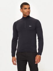 Boss Sweter Ever-X_QZ 50498518 Granatowy Regular Fit. Niebieskie swetry rozpinane Boss, m, bez wzorów, z bawełny, bez kołnierzyka, bez ramiączek. Za 397.59 zł.