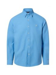 Polo Ralph Lauren Męska koszula casual Mężczyźni Regular Fit Bawełna niebieski jednolity, S. Niebieskie koszule Polo Ralph Lauren, m, bez wzorów, z bawełny, bez kołnierzyka, bez ramiączek. Za 689.95 zł.