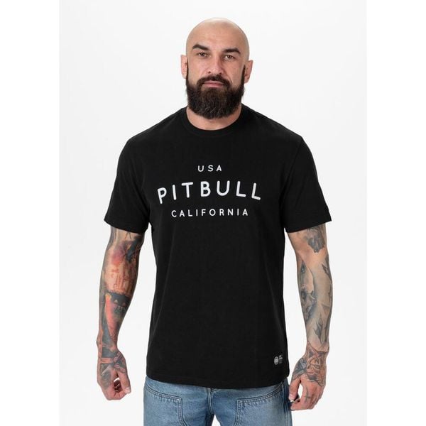 Koszulka bawełniana sportowa t-shirt dla dorosłych Garment Washed USA Cal. Białe t-shirty sportowe PITBULL, bez wzorów, z bawełny, bez ramiączek. Za 79.99 zł.
