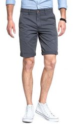 KRÓTKIE SPODENKI WRANGLER CHINO SHORTS OMBRE BLUE W14MLL90K. Niebieskie szorty Wrangler, m, bez wzorów, z materiału. W wyprzedaży za 69.99 zł.