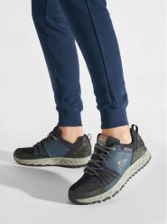 Skechers Trekkingi Escape Plan 51591/NVOR Granatowy. Niebieskie buty trekkingowe Skechers, bez wzorów, z materiału, bez zapięcia. Za 329.99 zł.