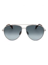 Lanvin Męskie okulary przeciwsłoneczne w kolorze srebrno-niebieskim rozmiar: 61. Niebieskie okulary przeciwsłoneczne LANVIN. Za 380.45 zł.