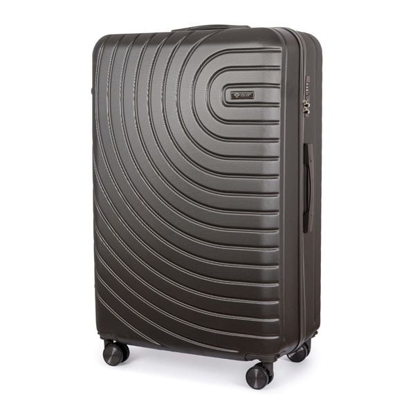Walizka podróżna średnia ABS SOLIER AVENTOR STL1064 DARK GREY 24" M. Szare walizki bez wzorów, średnie. Za 146.99 zł.