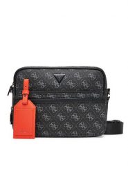 Guess Saszetka HMMILO P5422 Czarny. Czarne saszetki i nerki Guess, z aplikacjami, ze skóry. Za 359.99 zł.