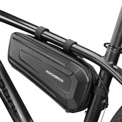 Torba pod ramę rowerową Rockbros B66 (1,5l). Czarne torby na ramię ROCKBROS, bez wzorów, z gumy, na ramię, duże, bez dodatków. Za 90.00 zł.