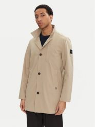 Tom Tailor Płaszcz przejściowy 1045060 Beżowy Regular Fit. Brązowe płaszcze Tom Tailor, l, bez wzorów, z syntetyku, bez kaptura. Za 429.99 zł.