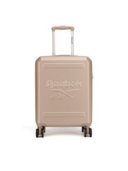 Reebok Walizka kabinowa RBK-WAL-023-CCC-S Beżowy. Brązowe walizki Reebok, bez wzorów, z tworzywa sztucznego. Za 249.99 zł.