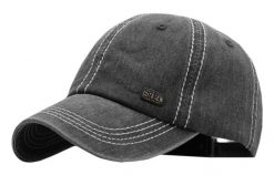 Czapka z Daszkiem, Czarna, Popielata z Przeszyciami, Letnia, 100% BAWEŁNA, Przewiewna -Pako Jeans. Czarne czapki z daszkiem Pako Jeans, na lato, bez wzorów, z bawełny. Za 49.00 zł.