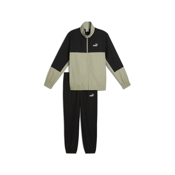 Męski dres z blokami kolorów z tkaniny PUMA. Zielone komplety dresowe Puma, m, bez wzorów, z dresówki, bez ramiączek. Za 379.00 zł.