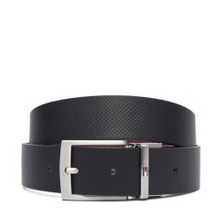 Pasek Tommy Hilfiger. Czarne paski Tommy Hilfiger, bez wzorów. Za 269.99 zł.