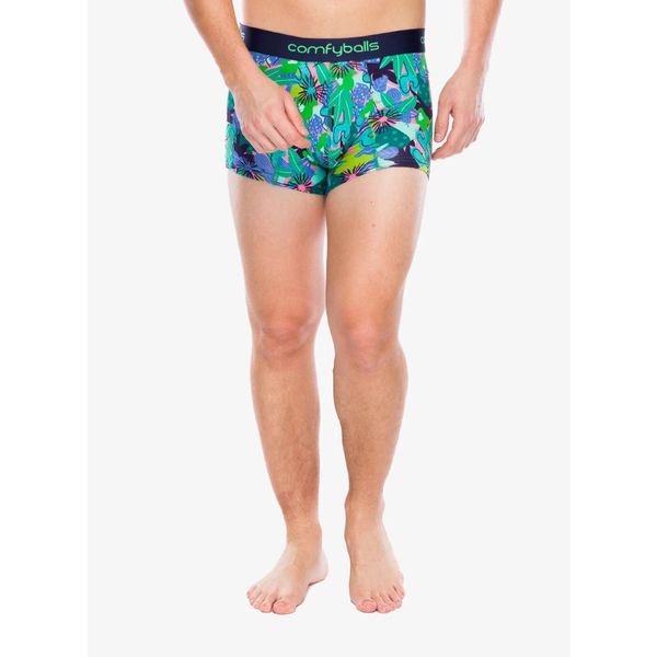 Bokserki termoaktywne męskie Comfyballs Regular Cotton. Zielone bielizna termoaktywna COMFYBALLS, l, bez wzorów. Za 104.99 zł.