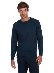 The Time of Bocha Sweter w kolorze granatowym rozmiar: XL. Niebieskie swetry nierozpinane The Time of Bocha, xl, bez wzorów, z bawełny, bez kołnierzyka, bez ramiączek. Za 149.31 zł.