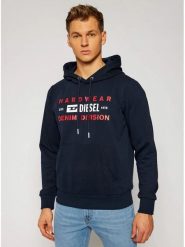 Diesel Clothes Bluza w kolorze granatowym rozmiar: S. Niebieskie bluzy Diesel Clothes, s, bez wzorów, z kapturem. Za 350.85 zł.