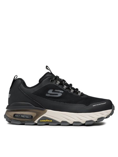 Skechers Sneakersy Fast Track 237304/BKGY Czarny. Czarne buty sportowe casual Skechers, bez wzorów, z materiału, bez zapięcia. Za 309.99 zł.