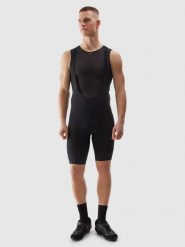 4F Spodenki rowerowe z szelkami męskie - czarne 3XL. Czarne spodenki rowerowe 4F, l, bez wzorów, z dzianiny, rowerowe. W wyprzedaży za 139.99 zł.