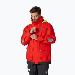 Kurtka żeglarska męska Helly Hansen Pier 3.0. Czerwone kurtki Helly Hansen, m, bez wzorów, bez kaptura. Za 1,039.00 zł.