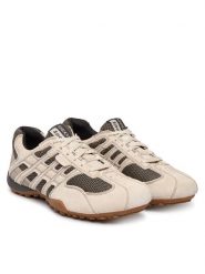 Geox Sneakersy U Snake Original U55MNA 02214 C5V9F Beżowy. Brązowe buty sportowe casual Geox, bez wzorów, ze skóry, bez zapięcia. Za 459.99 zł.