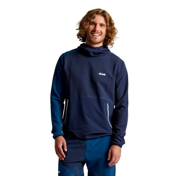 Bluza Slam Foil Tech Hoodie Dorośli. Niebieskie bluzy z kapturem SLAM, s, bez wzorów, z elastanu, z kapturem. Za 650.99 zł.