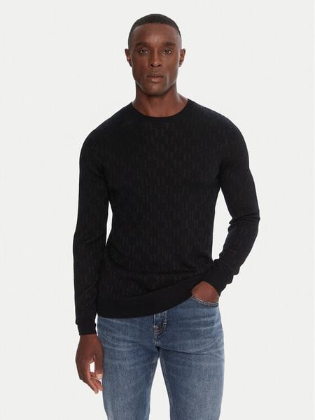 KARL LAGERFELD Sweter 655018 554302 Czarny Regular Fit. Czarne swetry rozpinane KARL LAGERFELD, m, bez wzorów, z wełny, bez kołnierzyka, bez ramiączek. Za 522.99 zł.