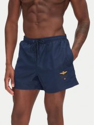 Aeronautica Militare Szorty kąpielowe 251BW223CT2967 Granatowy Regular Fit. Niebieskie kąpielówki Aeronautica Militare, m, bez wzorów, z syntetyku. Za 319.99 zł.