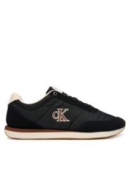 Calvin Klein Jeans Sneakersy Retro Runner Ess Mix Mat YM0YM01361 Czarny. Czarne buty sportowe casual Calvin Klein Jeans, bez wzorów, z jeansu, bez zapięcia. Za 409.99 zł.