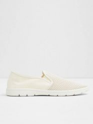 Aldo Mokasyny w kolorze kremowym rozmiar: 43. Brązowe botki sznurowane Aldo, bez wzorów, z materiału, bez obcasa, bez zapięcia. Za 173.99 zł.