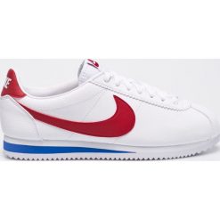 Nike Sportswear - Buty Classic Cortez Leather. Białe buty sportowe casual Nike Sportswear, bez wzorów, z materiału, z okrągłym noskiem, bez zapięcia. Za 399.90 zł.