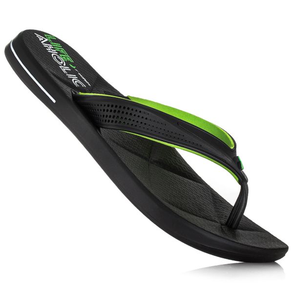 Japonki męskie na basen Rider 24033. Czarne japonki Rider, bez wzorów. W wyprzedaży za 49.00 zł.