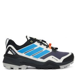 Trekkingi adidas. Szare buty trekkingowe Adidas, bez wzorów, z gore-texu, bez zapięcia. Za 699.99 zł.