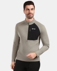 Męska bluza sportowa Kilpi MONTALE-M. Zielone bluzy bez kaptura Kilpi, l, bez wzorów, z materiału, bez kaptura. Za 370.41 zł.