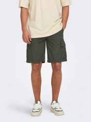 ONLY & SONS Bojówki w kolorze khaki rozmiar: XL. Brązowe joggery i bojówki Only & Sons, xl, bez wzorów, z bawełny. Za 83.42 zł.