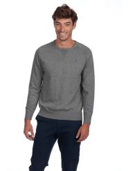 The Time of Bocha Sweter "Corner" w kolorze szarym rozmiar: XXL. Szare swetry nierozpinane The Time of Bocha, xxl, bez wzorów, z bawełny, bez kołnierzyka, bez ramiączek. Za 179.64 zł.